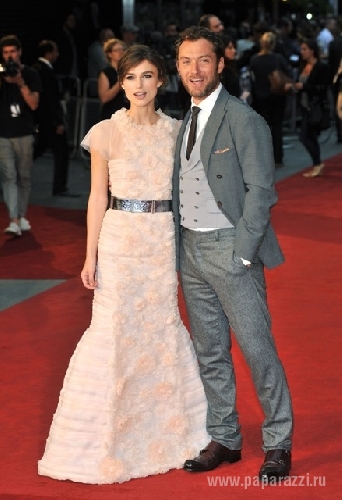 Джуд Лоу и Кира Найтли на премьере фильма "Анна Каренина" в Лондоне (ФОТО)