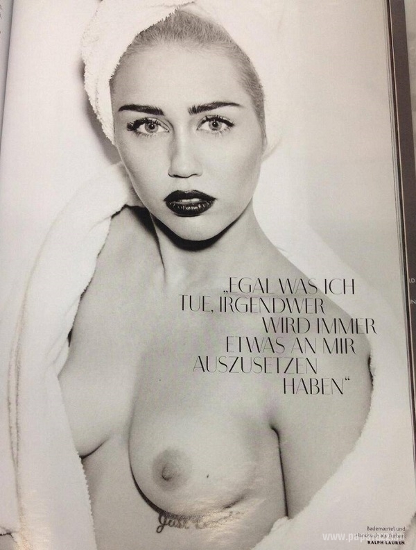 Майли Сайрус решила примерить образ Мерлино Монро в журнале Vogue