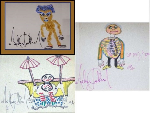 В сеть попали редкие рисунки Майкла Джексона во время арт-терапии