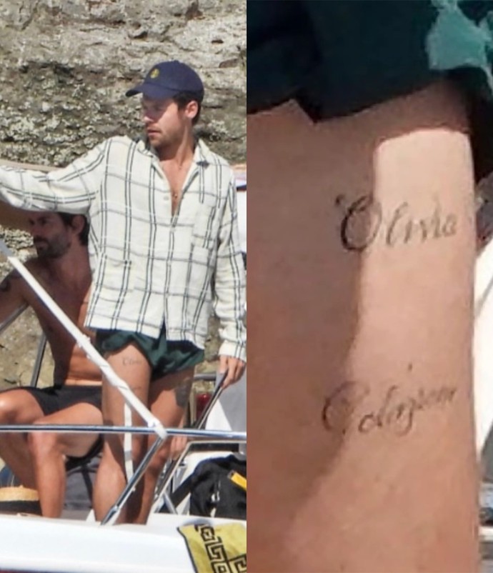 Папарацци заметили на теле Гарри Стайлса новое тату в честь экс-возлюбленной Оливии Уайлд. Топ фото горячей красотки Оливии Уайлд