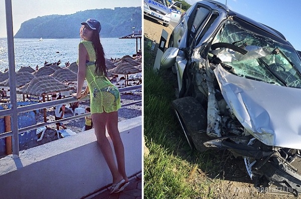 Автомобиль Алианы  и Александра Гобозовых столкнулся лоб в лоб с КАМАЗом