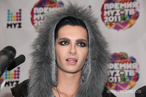 Солист группы Tokio Hotel Билл Каулиц в Москве взопрел