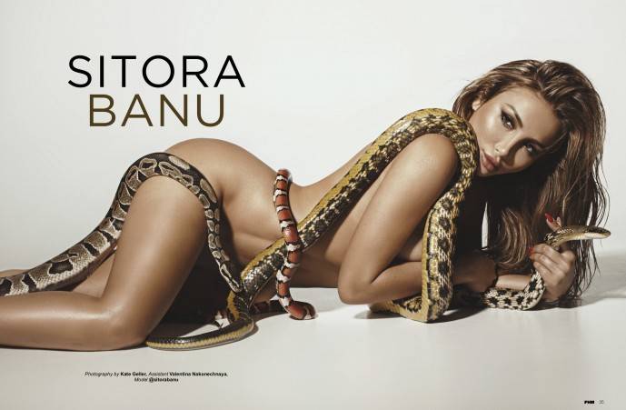 Красотка Ситора Бану снялась обнажённой для журнала FHM