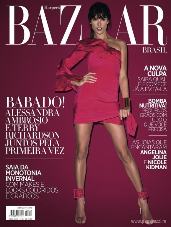 Алессандра Амбросио без ума от образа леди в Harper's Bazaar