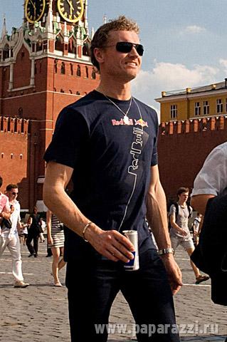 Дэвид Култхард на Красной площади 19го июля 