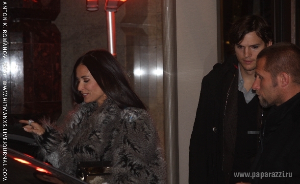 Эштон Катчер и Дэми Мур в Москве поужинали в ресторане Nobu