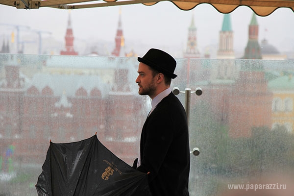 Джастину Тимберлейку в Москве не повезло с погодой