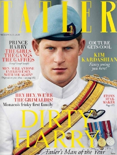 Принц Гарри дебютировал в журнале Tatler