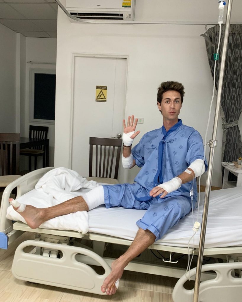 Марк Тишман в больнице 2019
