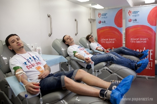 Участники "Города 312" сдали кровь как доноры