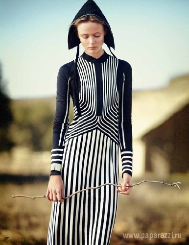 Фрида Густавссон в образе амишей для Vogue Japan