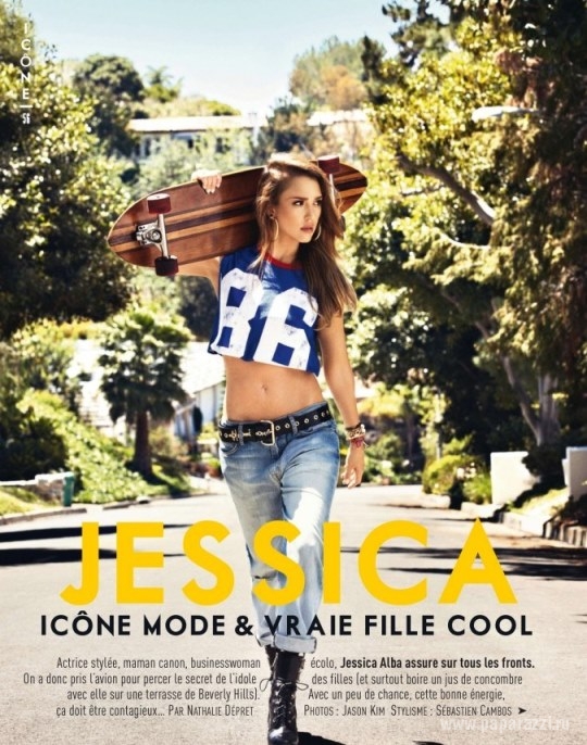 Джессика Альба появилась на обложке французского издания Glamour