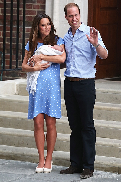 Кейт Миддлтон и Принц Уильям впервые показали сына