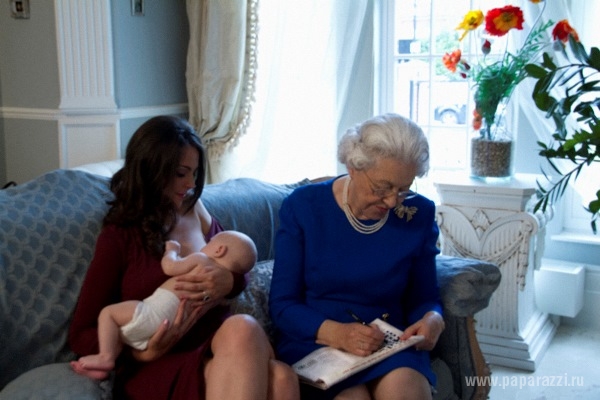 В сети гуляют фотографии Кейт Миддлтон, кормящей грудью наследного принца