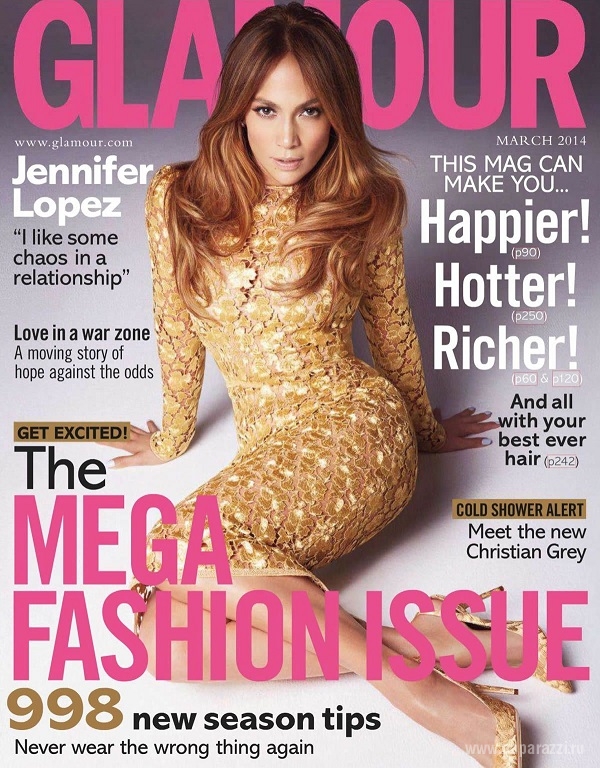 Дженнифер Лопез показала всю свою женственность в журнале Glamour
