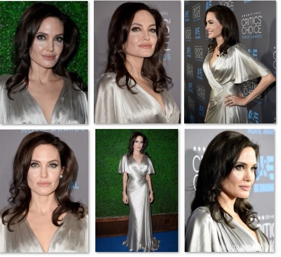 Анджелина Джоли пришла на вручение премии Critics' Choice Movie Awards без мужа Брэда Питта и нижнего белья