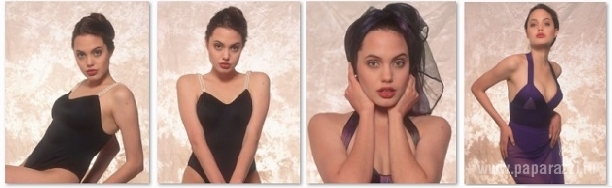 В сети появились ранние фото Анджелины Джоли в латексном купальнике