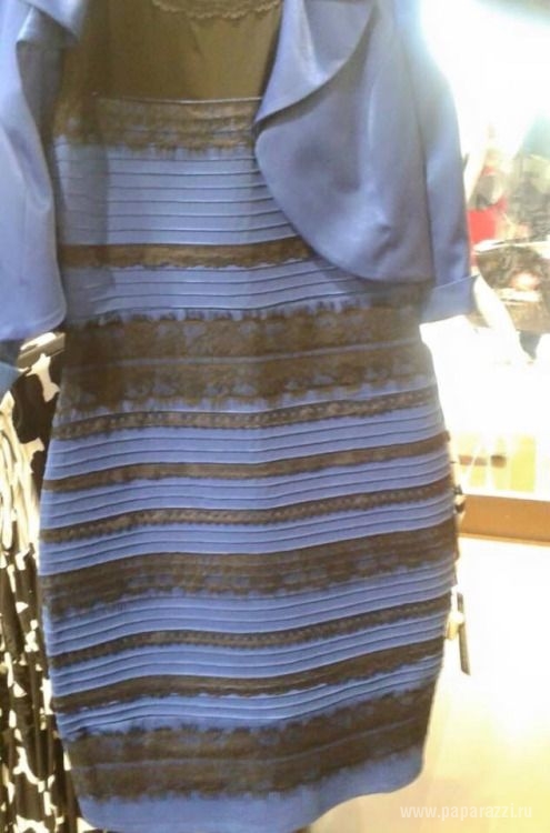 В сети набирает популярность платье, меняющее цвет. Так какого же оно цвета?