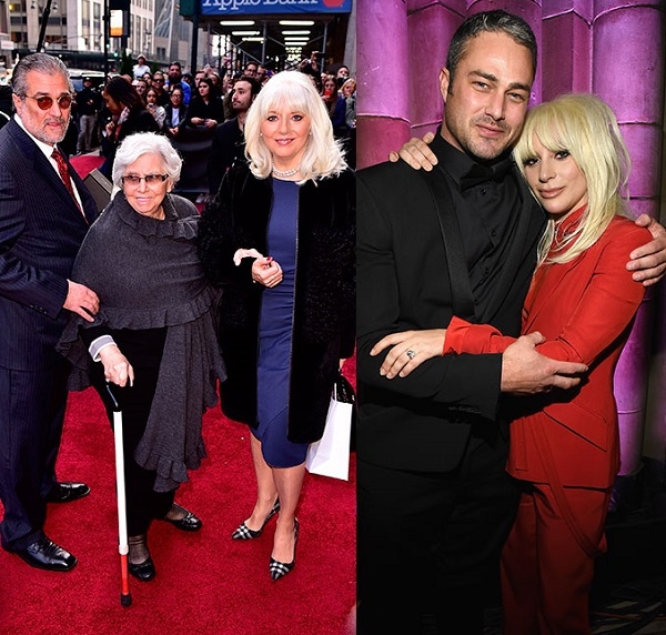 Леди Гага привела на светское мероприятие родителей, бабушку, мужа и собаку