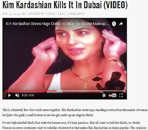 Ким Кардашьян убита в Дубаи