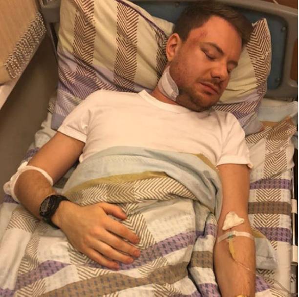 DJ Smash показал снимок из больничной палаты после избиения