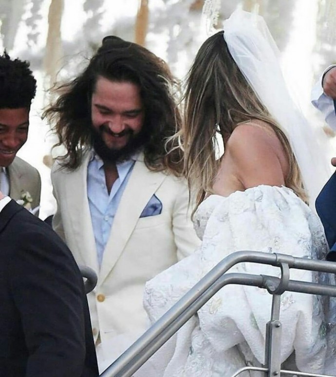 Папарацци опубликовали первые фото со свадьбы Хайди Клум и Том Каулитц