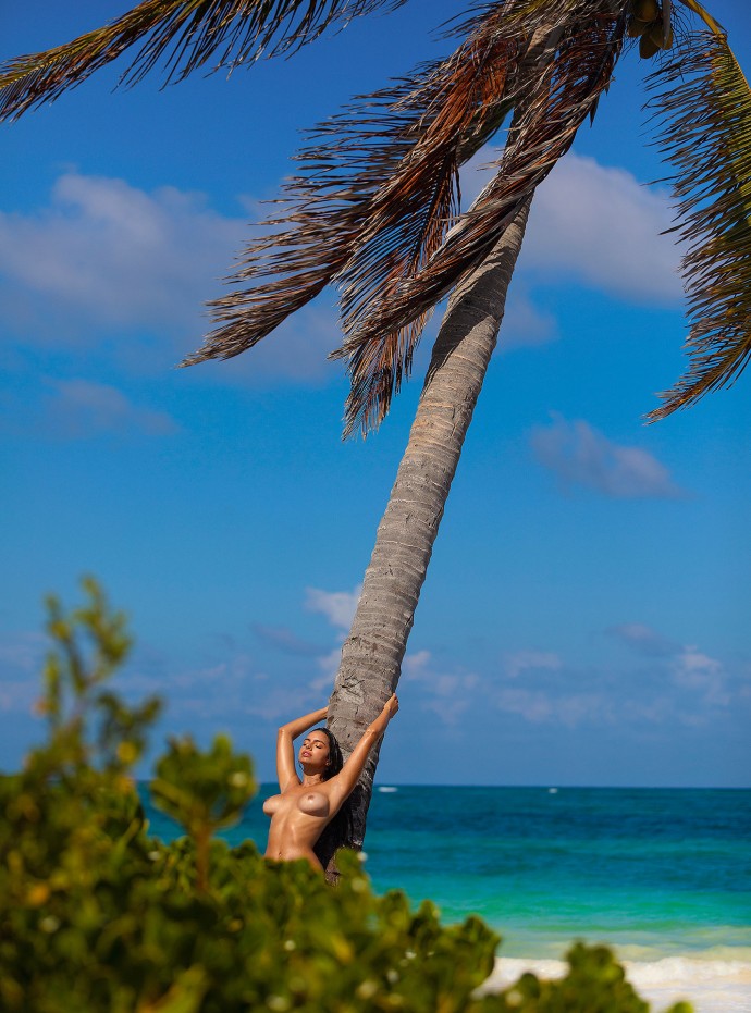 18 "горячих" фото Присциллы Хаггинс для Playboy, напоминающих о скользких красотках на пляже