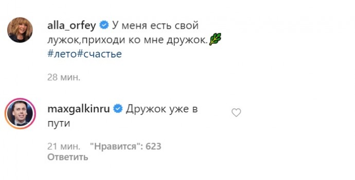 Максим Галкин оставил комментарий под новыми селфи Аллы Пугачёвой без макияжа