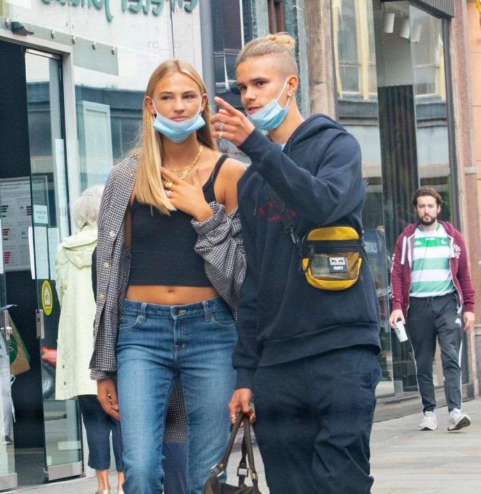 18-летний Ромео Бекхэм прогулялся по магазинам со своей девушкой