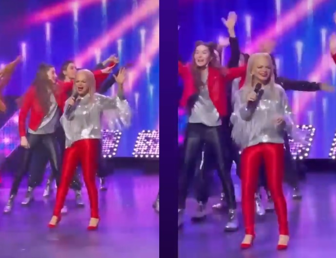 Помолодевшая Лариса Долина вышла на сцену в ярких красных штанах: фото до и после фотошопа