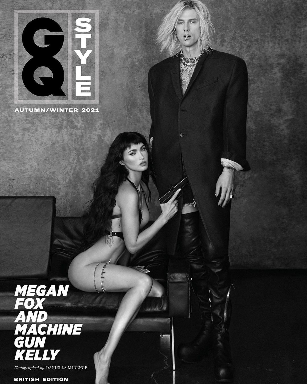 Меган Фокс снялась полностью обнажённой для обложки GQ в компании своего бойфренда