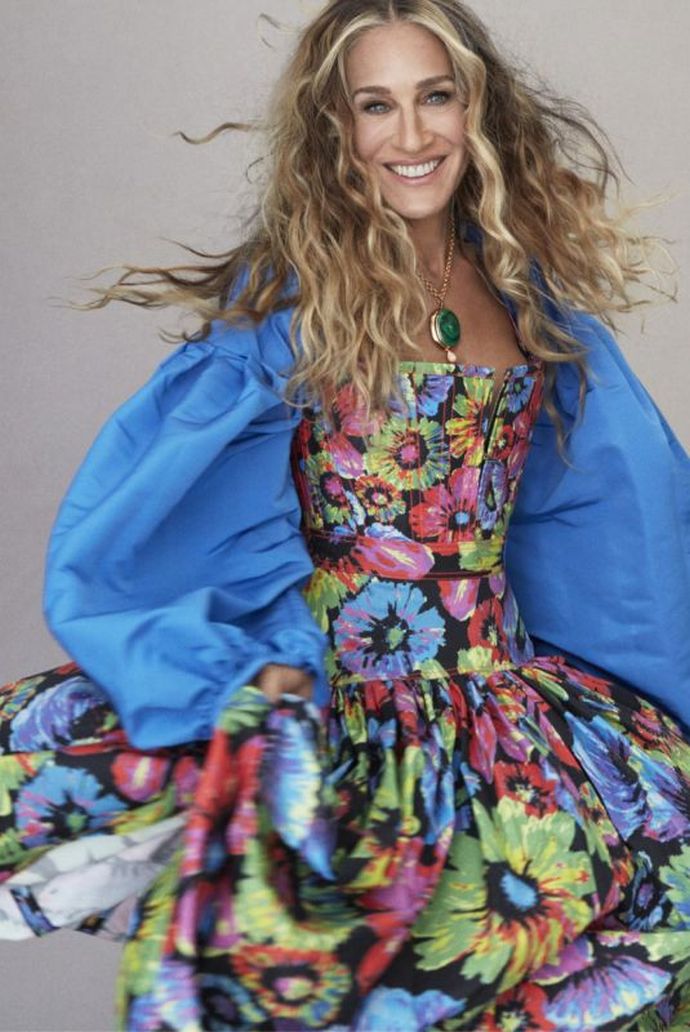 Сара Джессика Паркер снялась в "перьевой" фотосессии для декабрьского Vogue