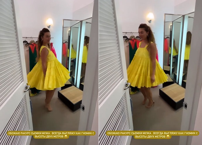 На фоне разговоров о беременности, Анна Седокова приобрела себе просторное платье