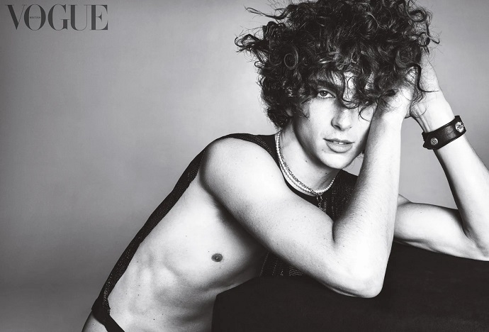 Потрясающий Тимоти Шаламе удостоился чести стать первым мужчиной на обложке печатной версии журнала Vogue