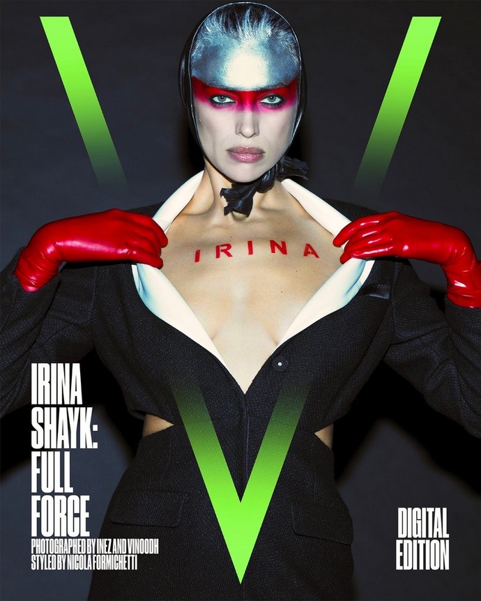«Я должна стать мужчиной»: Ирина Шейк появилась на обложке V-magazine в образе нового супергероя