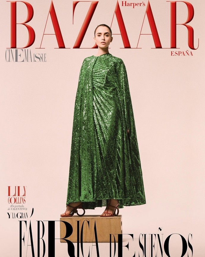 Матадор, танцовщица или Хозяйка медной горы: Лили Коллинз стала звездой испанского Harper's Bazaar
