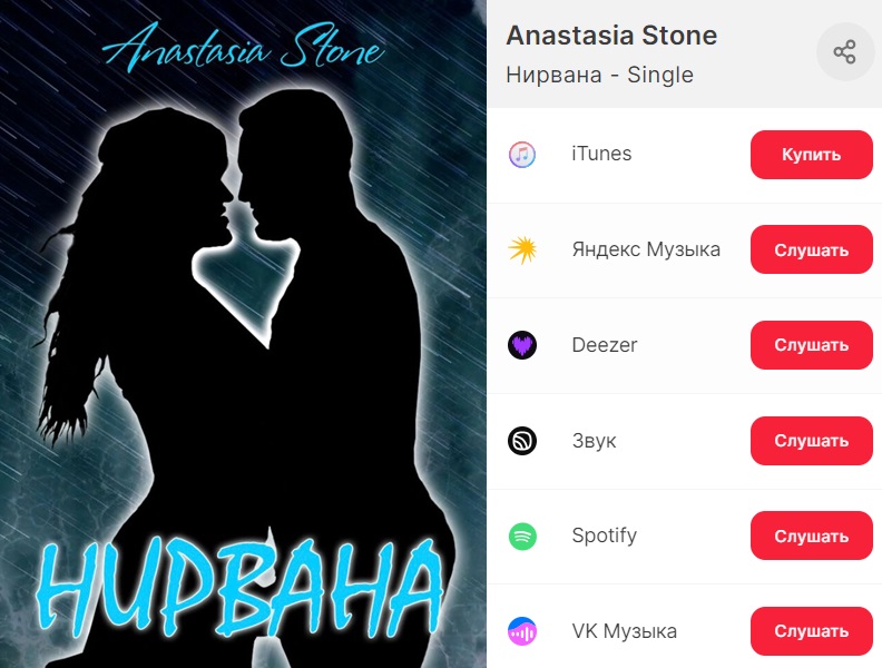 Певица Anastasia Stone подарила на венчание своему мужу песню