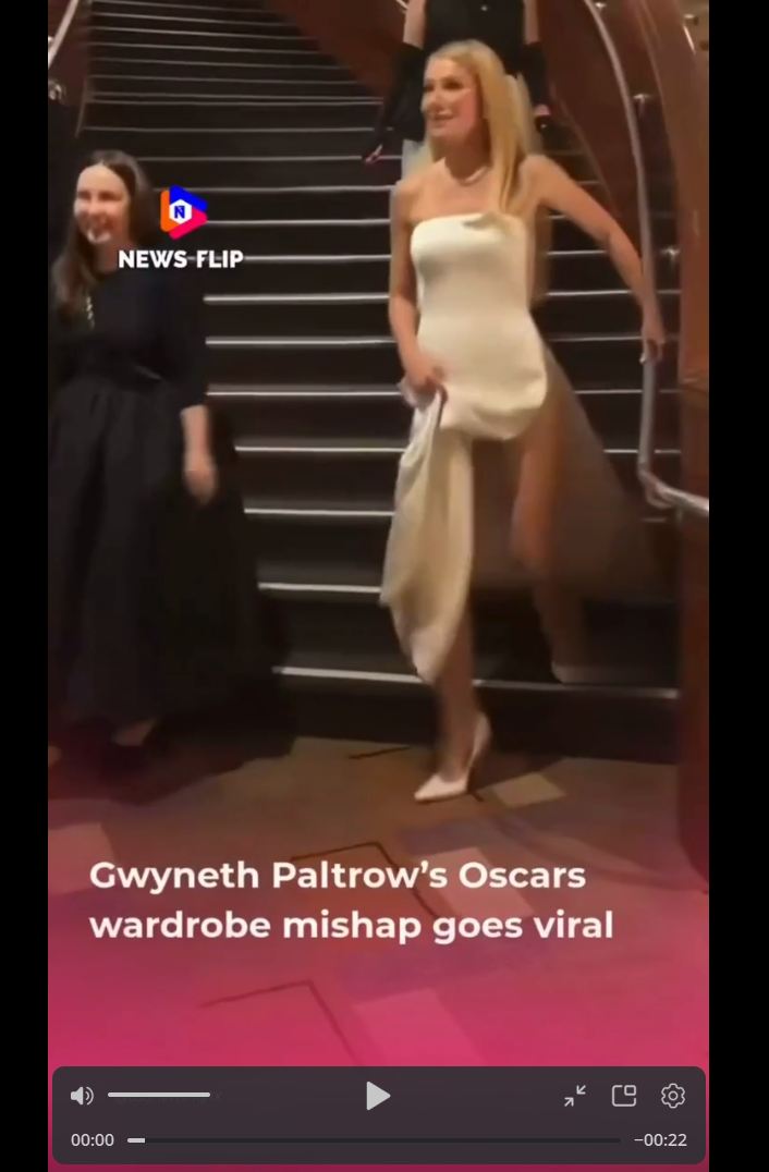 Гвинет Пэлтроу в очень откровенном платье стала еще одной яркой звездой минувшего «Оскара»